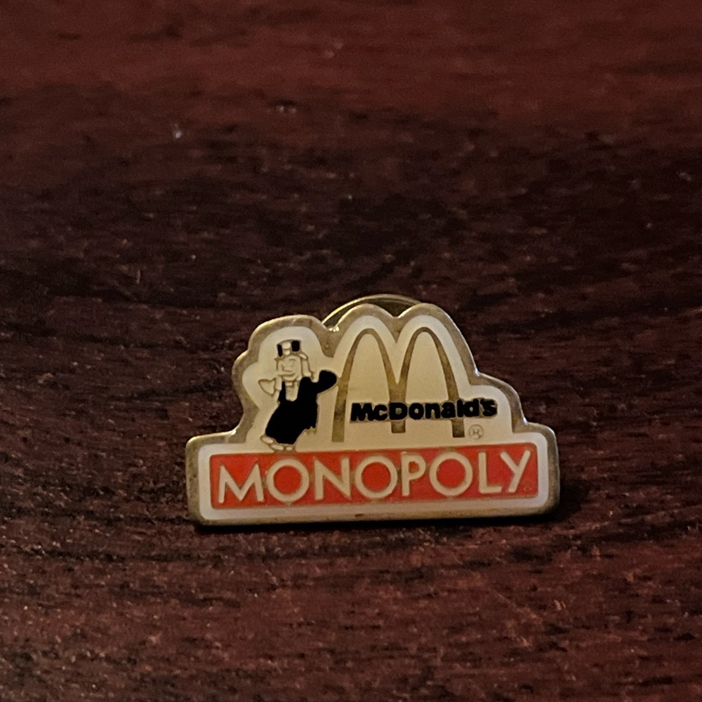 Vintage McDonald's Monopoly Employee Lapel‎ Hat Pin